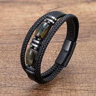 FuAttract Wealth & Protection Tiger's Eye Leather Bracelet - Blue Tiger's Eye - 23cm - image 9