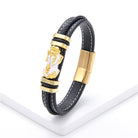 FuAttract Protection Prosperity & Luck Pixiu Stainless Steel Leather Bracelet - White - 23cm - image 11
