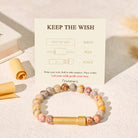 FuAttract Wishbeads Growth Balance Chrysanthemum Stone Intention Bracelet - image 1
