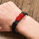 FuAttract Success & Protection Pixiu on Cinnabar Leather Bracelet - image 3