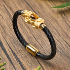 FuAttract Courage & Wealth & Protection Crystal Pixiu Leather Bracelet - image 2