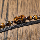 FuAttract Courage & Wealth & Protection Tiger's Eye Pixiu Leather Bracelet - image 4