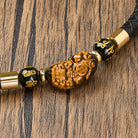 FuAttract Wealth & Protection Pixiu Om Mani Padme Hum Stainless Steel Leather Bracelet - image 4