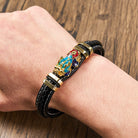 FuAttract Protection Prosperity & Luck Pixiu Stainless Steel Leather Bracelet - image 3