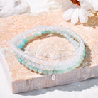 FuAttract Find Your Calm 3-Piece Stone Bracelet Set with Gift Message Card - 20cm - image 0