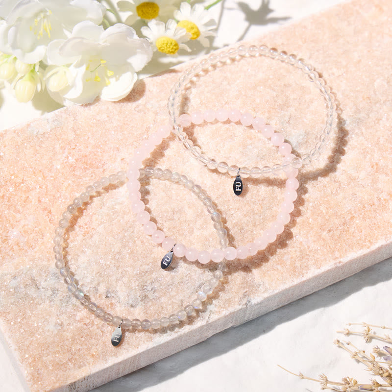 FuAttract Welcome Gentle Moments 3-Piece Stone Bracelet Set with Gift Message Card - image 2