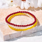 FuAttract Discover Your Balance 3-Piece Stone Bracelet Set with Gift Message Card - 20cm - image 0