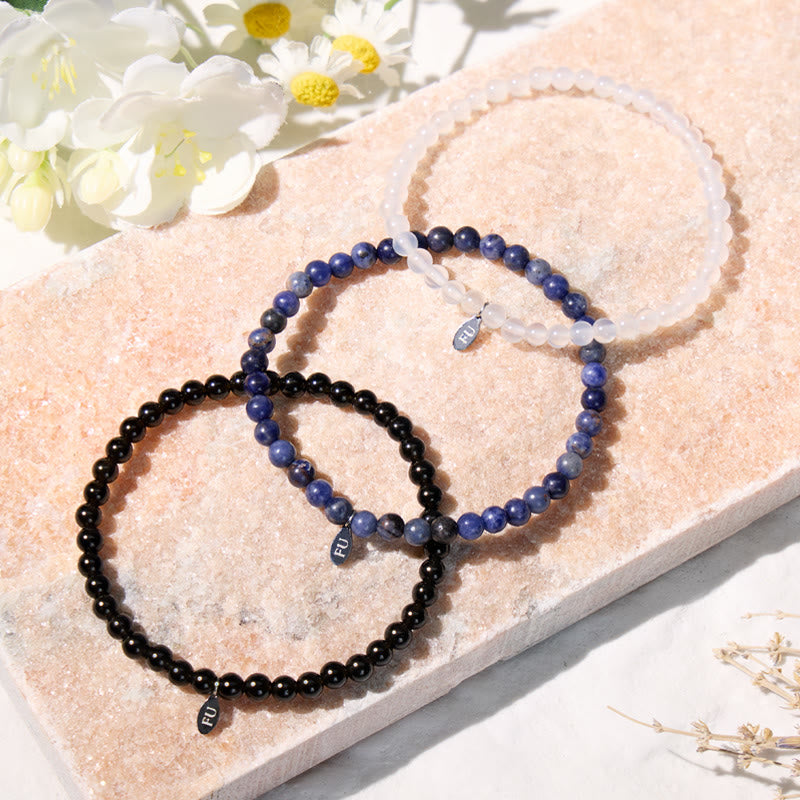 FuAttract Clear Your Path 3-Piece Stone Bracelet Set with Gift Message Card - image 2