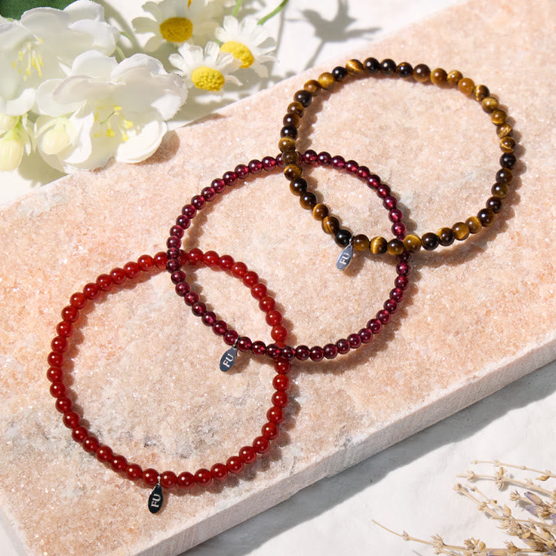 FuAttract Ignite Your Passion 3-Piece Stone Bracelet Set with Gift Message Card - image 2