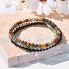 FuAttract Connect With Nature 3-Piece Stone Bracelet Set with Gift Message Card - 20cm - image 0