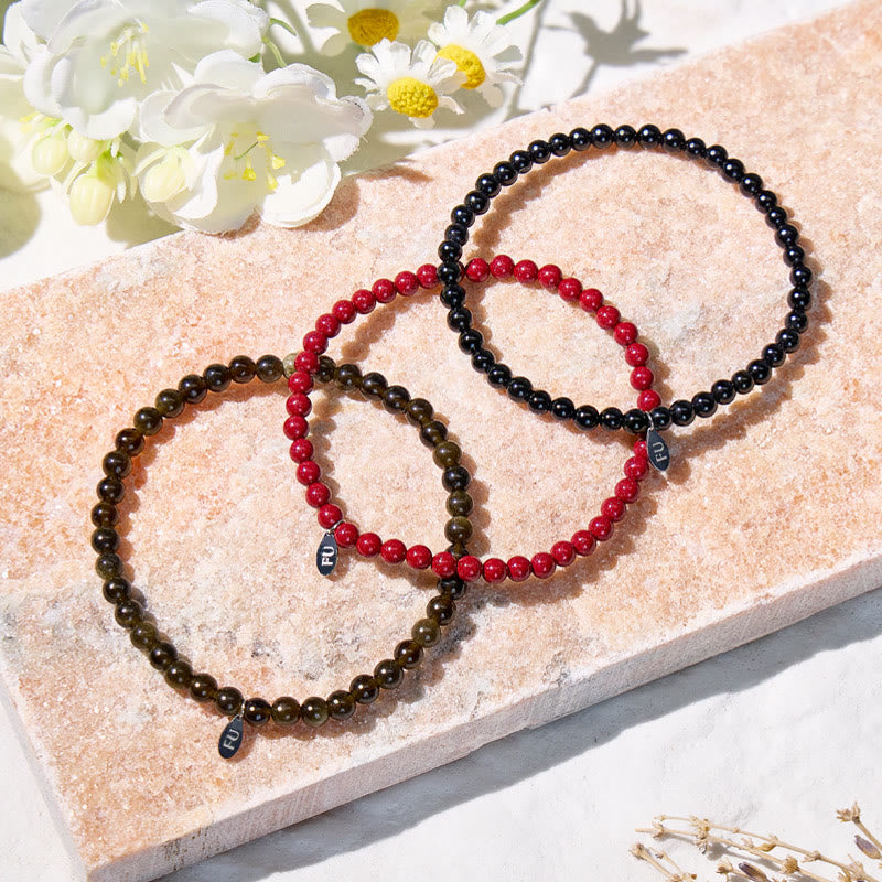 FuAttract Calm The Storm 3-Piece Stone Bracelet Set with Gift Message Card - image 2