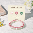 FuAttract Follow Your Heart 3-Piece Stone Bracelet Set with Gift Message Card - image 1