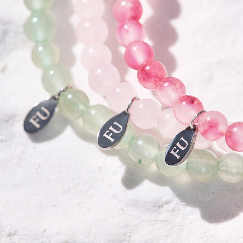 FuAttract Follow Your Heart 3-Piece Stone Bracelet Set with Gift Message Card - image 3