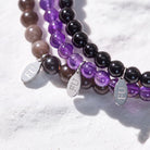 FuAttract Protect Your Energy 3-Piece Stone Bracelet Set with Gift Message Card - image 3