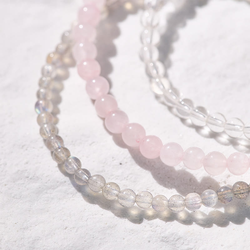FuAttract Welcome Gentle Moments 3-Piece Stone Bracelet Set with Gift Message Card - image 4