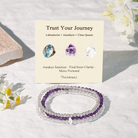 FuAttract Trust Your Journey 3-Piece Stone Bracelet Set with Gift Message Card - image 1