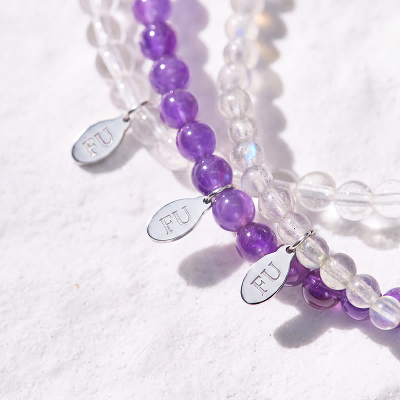 FuAttract Trust Your Journey 3-Piece Stone Bracelet Set with Gift Message Card - image 3