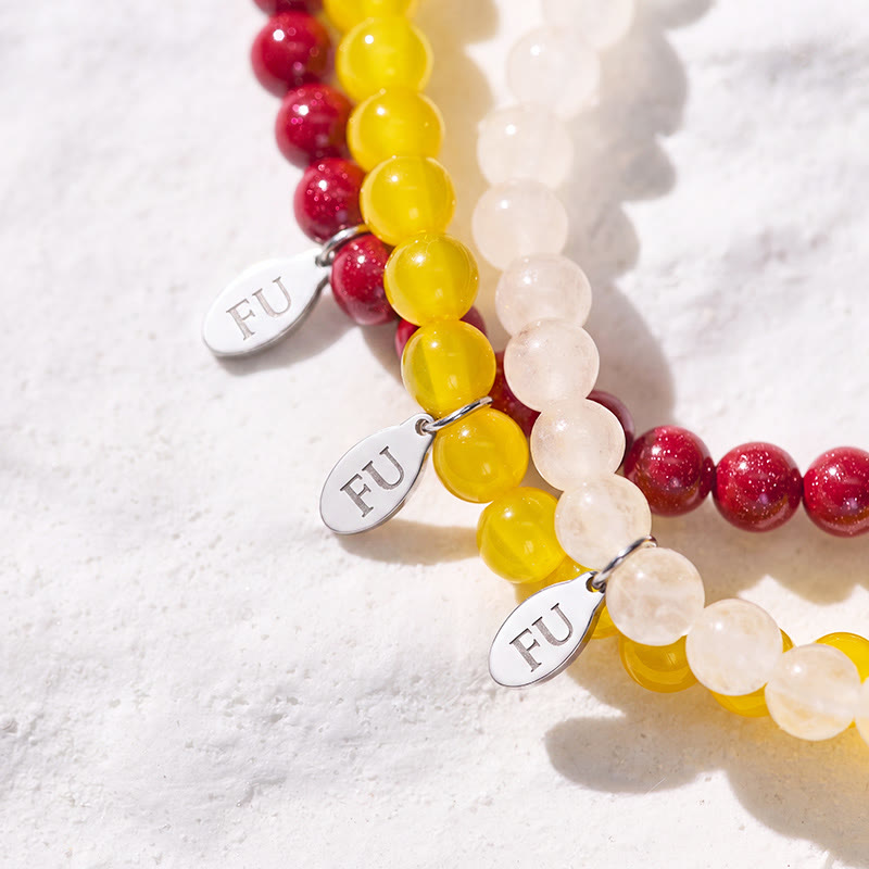 FuAttract Discover Your Balance 3-Piece Stone Bracelet Set with Gift Message Card - image 3