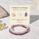 FuAttract Celebrate Your Beauty 3-Piece Stone Bracelet Set with Gift Message Card - image 1