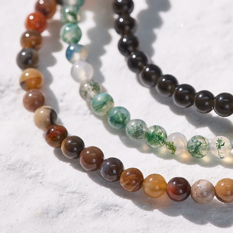 FuAttract Connect With Nature 3-Piece Stone Bracelet Set with Gift Message Card - image 4