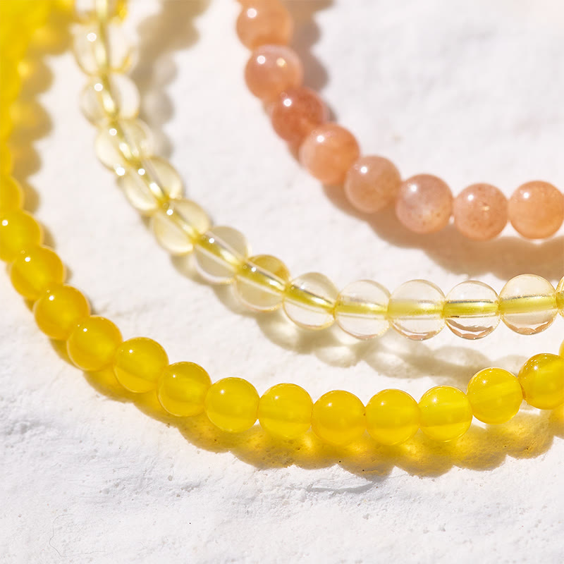 FuAttract Shine Your Light 3-Piece Stone Bracelet Set with Gift Message Card - image 4