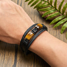 FuAttract Wealth & Protection Tiger's Eye Leather Bracelet - image 3