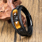 FuAttract Wealth & Protection Tiger's Eye Leather Bracelet - image 1