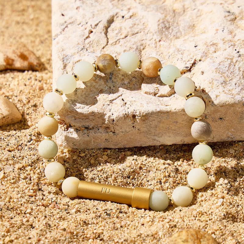 Fuattract Wishbeads Communication Expression & Healing– Amazonite Intention Bracelet - image 2