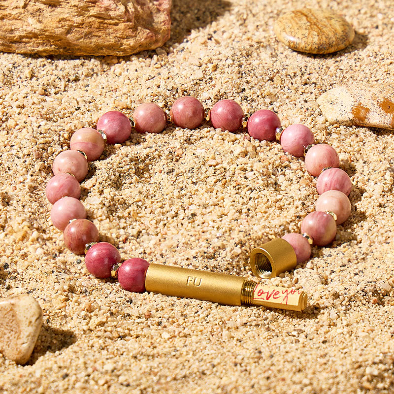 Fuattract Wishbeads Love & Compassion–Rhodonite Intention Bracelet - 8mm - image 0