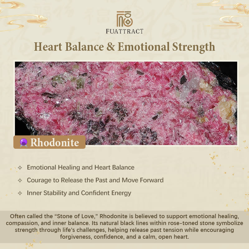 Fuattract Wishbeads Love & Compassion–Rhodonite Intention Bracelet - image 7