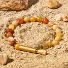 Fuattract Wishbeads Luck & Harmony-Golden Silk Jade Intention Bracelet - 8mm - image 0