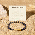 Fuattract Wishbeads Telepathy & Stable–Blue Sandstone Intention Bracelet - image 1