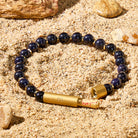 Fuattract Wishbeads Telepathy & Stable–Blue Sandstone Intention Bracelet - 8mm - image 0