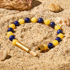 Fuattract Wishbeads Wisdom & Love–lapis Lazuli & Yellow Jade Intention Bracelet - 8mm - image 0