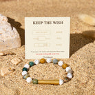 Fuattract Wishbeads Protection & Calm–Ocean Agate & White Turquoise Intention Bracelet - image 1