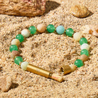 Fuattract Wishbeads Self Love & Growth–Amazonite & Green Aventurine Intention Bracelet - 8mm - image 0