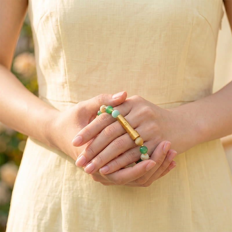 Fuattract Wishbeads Self Love & Growth–Amazonite & Green Aventurine Intention Bracelet - image 5