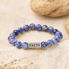 FuAtrract Calm & Inner Peace Sodalite Faith Engraved Bracelet - image 2