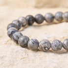 FuAttract  Balance Grounding & Stability Grey Jasper Grounded Engraved Bracelet - image 4