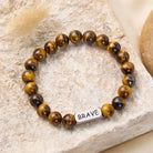 FuAttract Confidence Focus & Courage Brave Tiger Eye Engraved Brave Bracelet - image 2