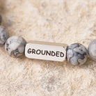 FuAttract  Balance Grounding & Stability Grey Jasper Grounded Engraved Bracelet - image 3