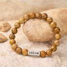 FuAttract Clarity Balance & Grounding Picture Jasper Dream Engraved Stainless Steel Bracelet  - image 2