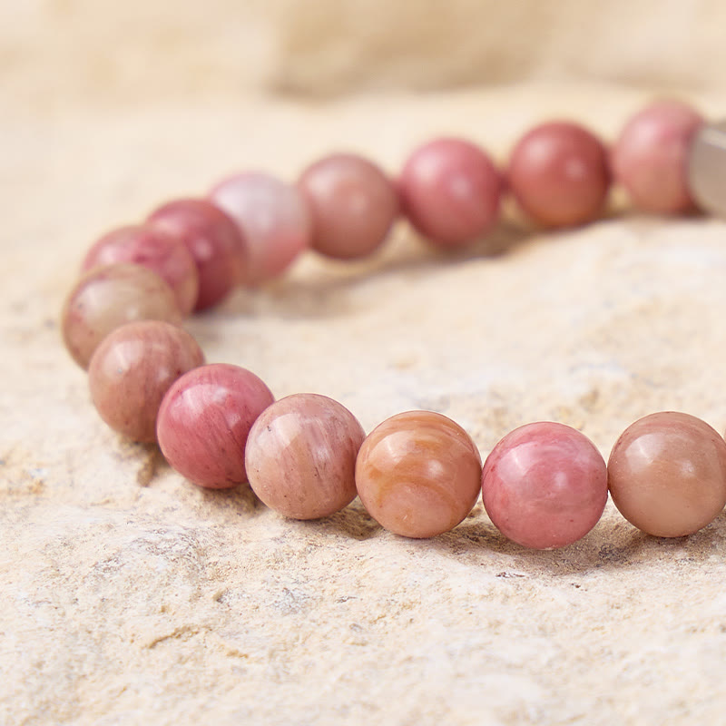 FuAttract Love Compassion & Emotional Balance Rhodonite Believe Engraved Bracelet - image 4