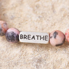 FuAttract Emotional Balance & Confidence & Calm Pink Zebra Jasper Breathe Engraved Beaded Bracelet - image 3