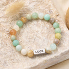 FuAttract Truth & Communication & Self Love Amazonite Luck Engraved Bracelet  - Men (18-19CM) - image 0