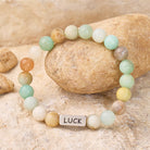 FuAttract Truth & Communication & Self Love Amazonite Luck Engraved Bracelet  - image 2