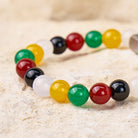 FuAttract Balance & Stability Multi Color Agate Harmony Engraved Bracelet  - image 4
