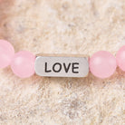 FuAttract Love & Harmony Rose Quartz Love Engraved Crystal Healing Beaded Bracelet - image 3
