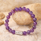 FuAttract Amethyst Clarity Engraved Bracelet ——Calm & Stress Relief & Intuition - Men (18-19cm) - image 0