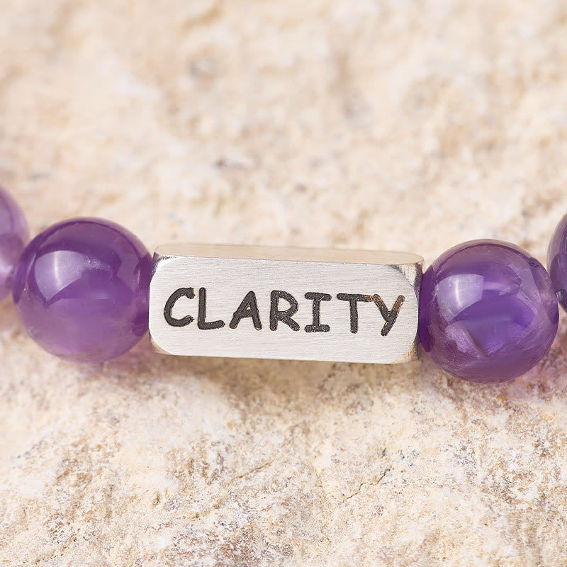 FuAttract Amethyst Clarity Engraved Bracelet ——Calm & Stress Relief & Intuition - image 3